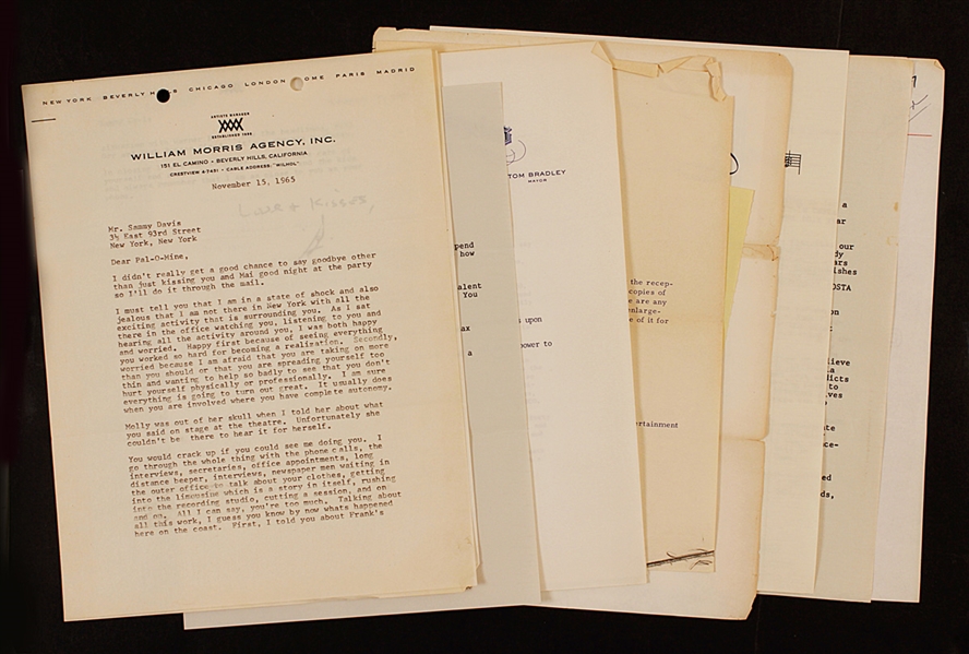 Sammy Davis, Jr. Personal Collection of Correspondence