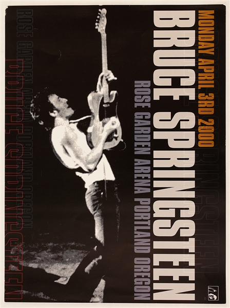 Bruce Springsteen Original 2000 Rose Garden Arena Concert Poster