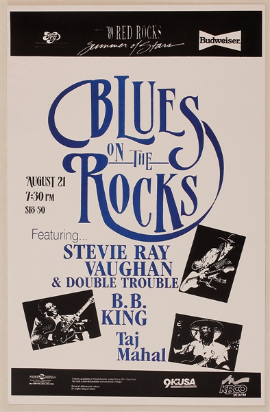 Stevie Ray Vaughan & Double Trouble Concert Poster