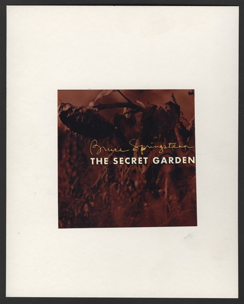 Bruce Springsteen Original Unreleased Alternate Artwork for "The Secret Garden"