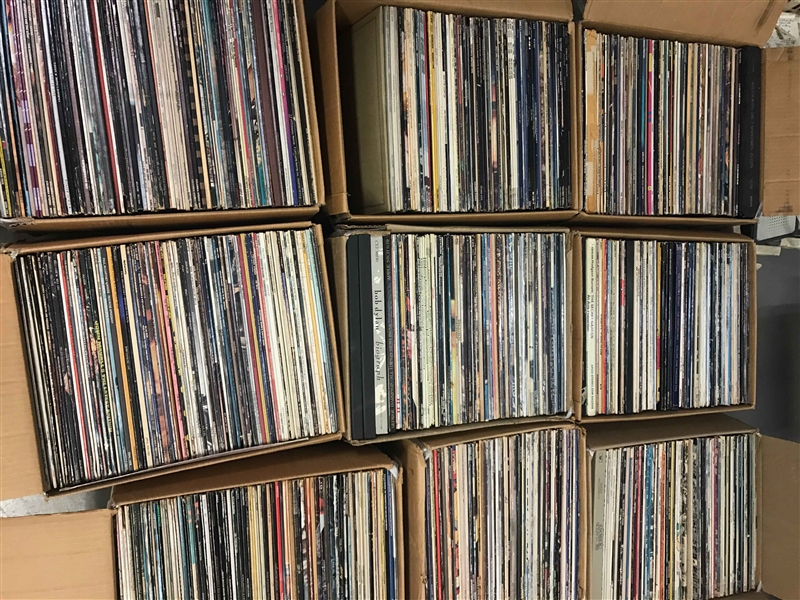 Large Collection of Record Albums Gifted by Derek Taylor and Others in the Music Industry