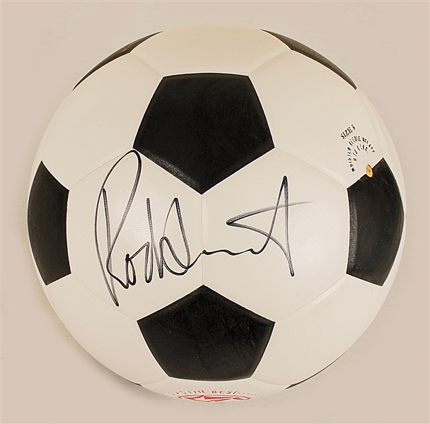 Rod Stewart Signed Soccer Ball Kicked from Concert Stage