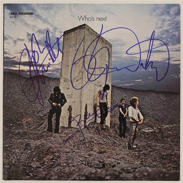 The Who Signed "Whos Next" Album Flat: Daltrey, Townshend, Entwistle