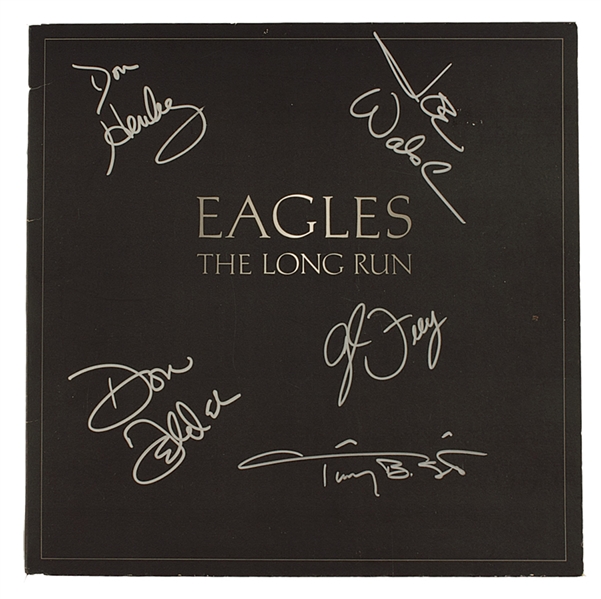 Eagles Signed "The Long Run" Album with Original 1979 Concert Laminate