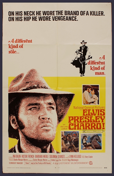 Elvis Presley "Charro" Original Movie Poster
