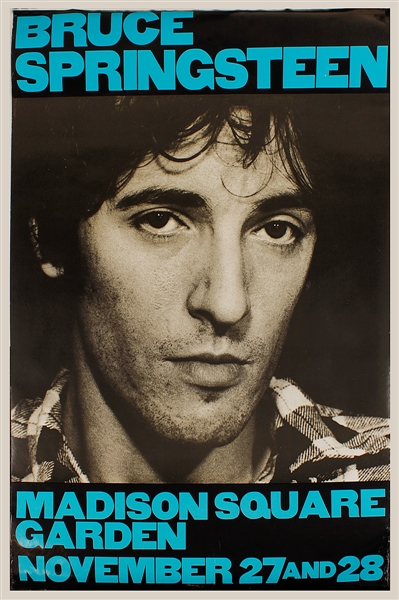 Bruce Springsteen Original Over-Sized Madison Square Garden Concert Poster