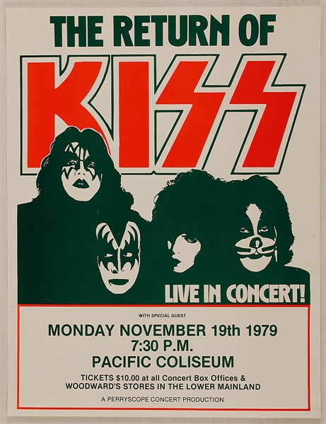 KISS Original 1979 Concert Poster
