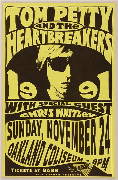 Tom Petty and the Heartbreakers Original 1991 Concert Poster