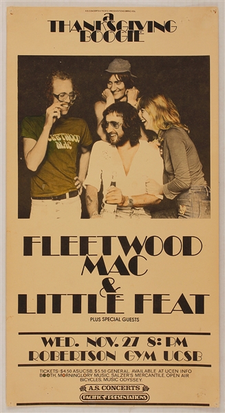 Fleetwood Mac and Little Feet Original Concert Poster