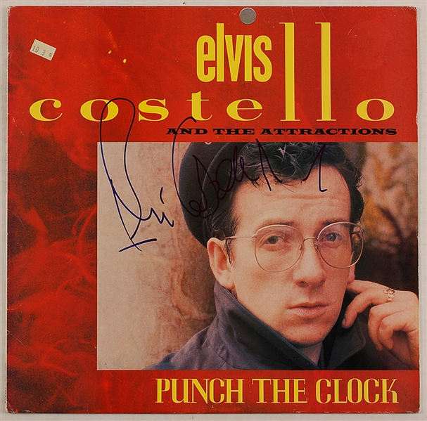 Elvis Costello Signed “Punch the Clock” Album