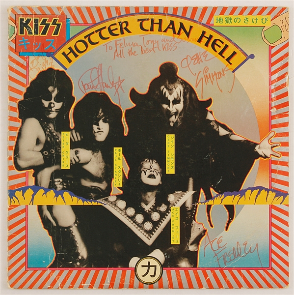 Kiss "Hotter Than Hell" Signed and Inscribed Album