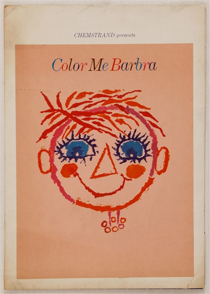 Barbra Streisand "Color Me Barbra" Original Album Promotion Poster
