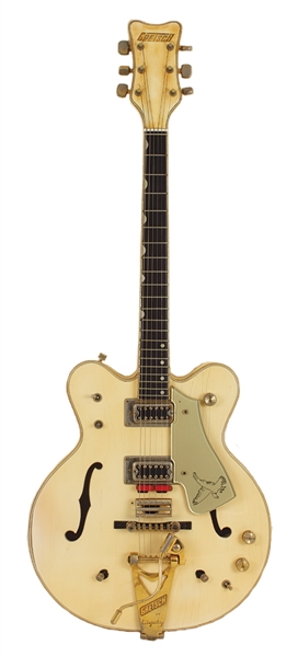 Paul McCartney and U2 Studio Used 1970 Gretsch White Falcon Guitar