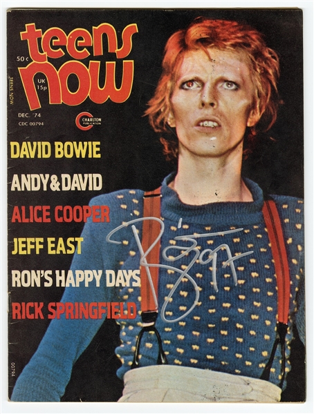 David Bowie Signed "Teens Now" Magazine