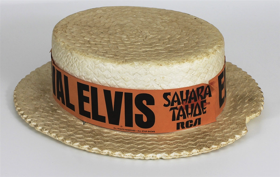 Elvis Presley Original "Elvis Summer Festival" Sahara Tahoe Straw Hat 