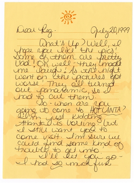 Britney Spears Handwritten & Signed Letter To Ex-Boyfriend Reg Jones