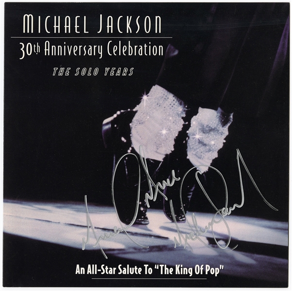 Michael Jackson Twice-Signed 30th Anniversary Celebration Complete Invitation 