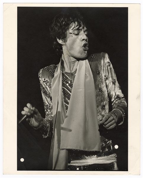 Mick Jagger Original Annie Leibovitz Stamped Photograph