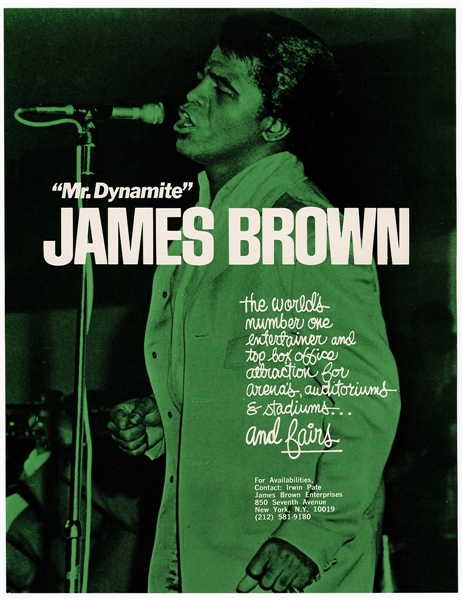 James Brown Original Concert Handbill