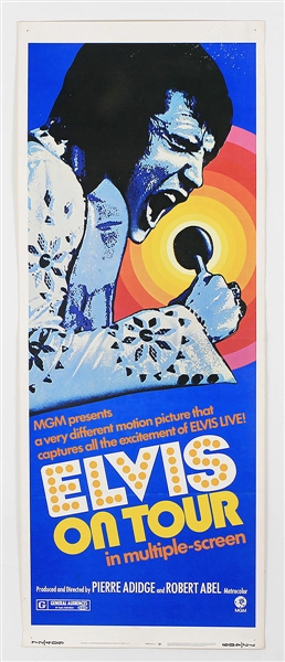 Elvis Presley Original "Elvis On Tour" U.S. Movie Insert Poster
