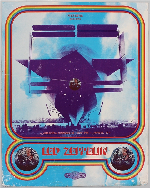 Led Zeppelin Original 1970 Concert Poster