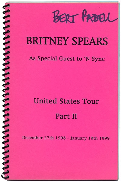 Britney Spears Original (N Sync) Tour Book
