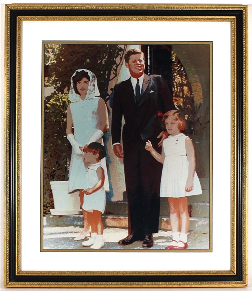 The Kennedy Family Original Limited Edition Laserart Photograph by Bob Davidoff (1963)