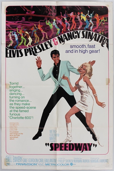 Elvis Presley 27 x 39 Original "Speedway" Movie Poster 