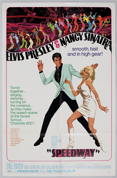 Elvis Presley 27 x 39 Original "Speedway" Movie Poster 