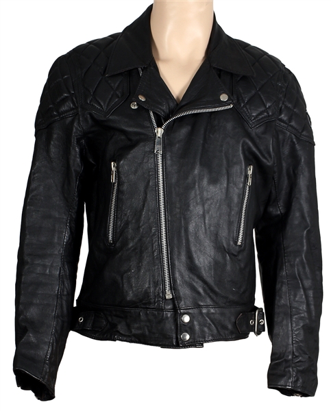 Freddie Mercurys Stage Worn Black Leather Motorcycle Jacket