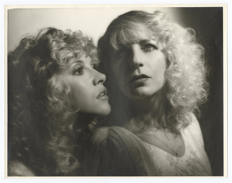 Fleetwood Mac "Mirage" Stevie Nicks and Christine McVie Original George Hurrell 11 x 14 Album Photograph Artwork from the Collection of Larry Vigon