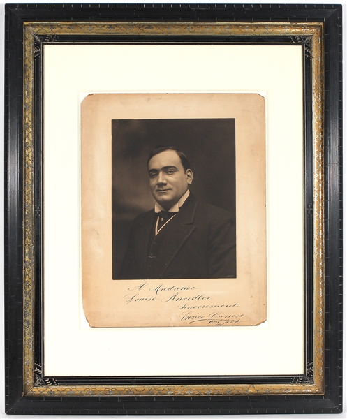 Enrico Caruso 1910 Vintage Original Photograph Signed & Inscribed to Famed Art Dealer Louise Knoedler