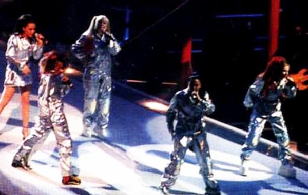 Spice Girls "Move Over" Istanbul First Ever Live Concert Stage Worn Custom Silver Space Suits