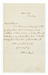 Arthur Conan Doyle Handwritten Letter Signed JSA LOA    