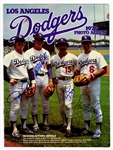 L.A. Dodgers 1979 Infield Signed Photo Signed by Steve Garvey, Davey Lopez, Bill Russell, Ron Cey JSA Authentication