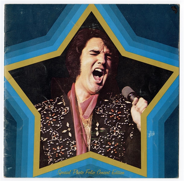 Elvis Presley 1971 Original Las Vegas 1971 Special Photo Folio Concert Edition 