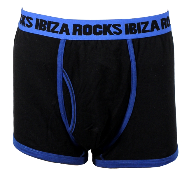 Ed Sheeran Owned & Worn Ibiza Rocks Black Boxer Shorts