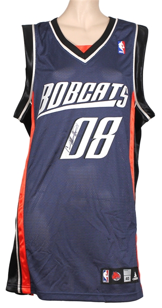 Carrie Underwood Stage Worn and Signed Charlotte Bobcats Basketball Jersey