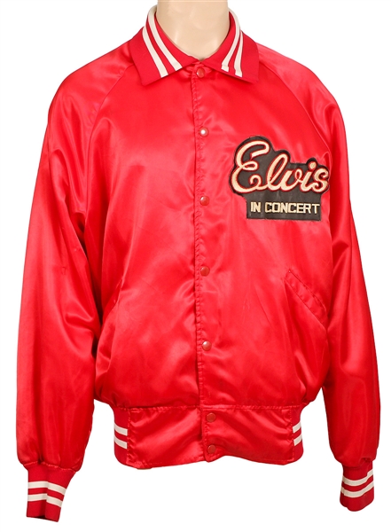 Elvis Presley Worn "Elvis In Concert" Red TCB  Tour Jacket 