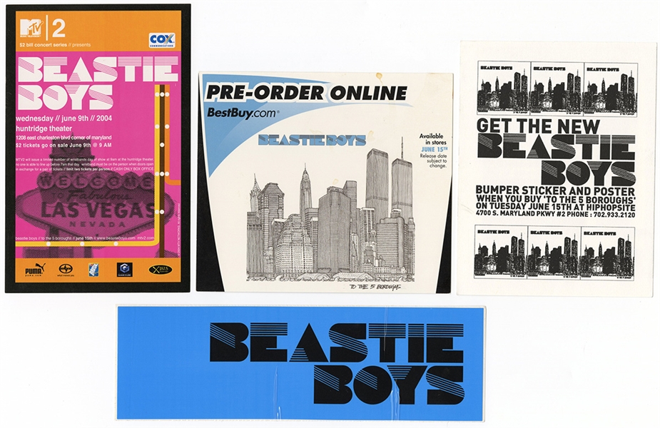 Beastie Boys Original "To The Five Boroughs" 2004 Concert Poster Promotional Archive