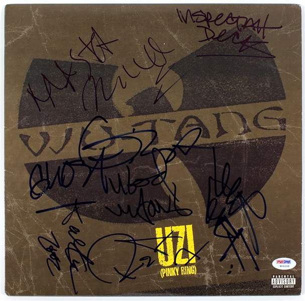 Wu-Tang Clan Original Band Signed "Uzi (Pinky Ring)" Album PSA/DNA LOA