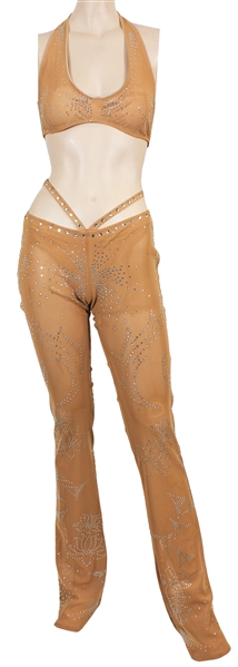Britney Spears "Oops….I Did It Again" Tour Stage Worn Rhinestone Nude Costume