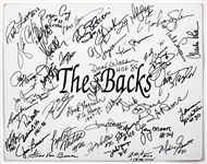 NFL “The Backs:” Top Running Backs Incredible Signed Poster board 33 Signatures JSA Guarantee