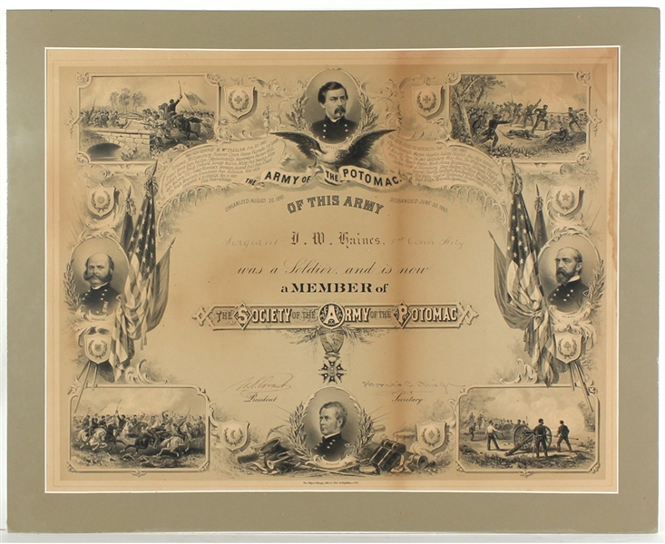 Ulysses S. Grant Signed Document JSA LOA