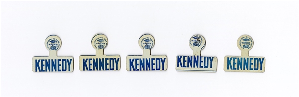 John F. Kennedy Original Presidential Campaign Lapel Pins
