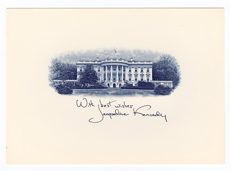 First Lady Jacqueline Kennedy Official White House Card