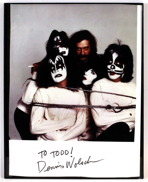 KISS "Dynasty" Album Cover Sessions Poster Insert Photograph Signed by Dennis Woloch