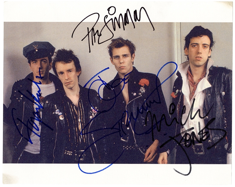 The Clash Signed Photograph Beckett LOA