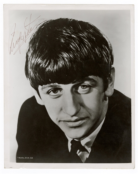 Ringo Starr Signed Beatles Promotional Photograph Beckett LOA Caiazzo Authenticated