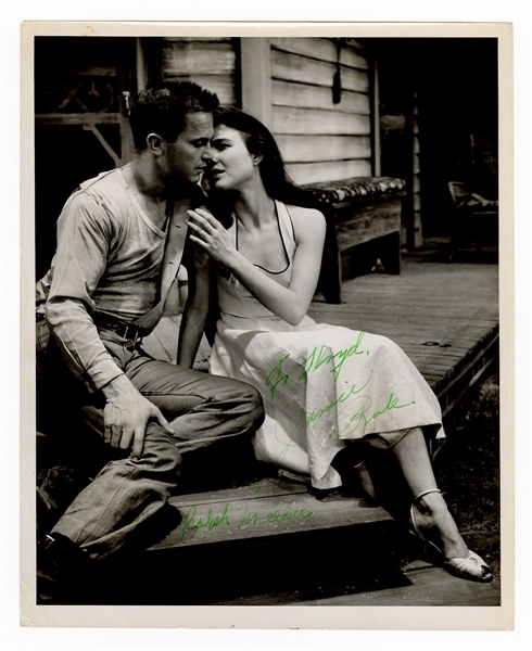 Ralph Meeker and Janice Rule Signed "Picnic" Photograph Beckett Authentication